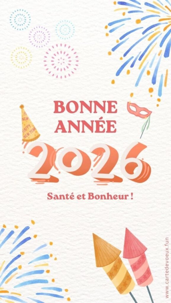 bonne année 2026 dessin