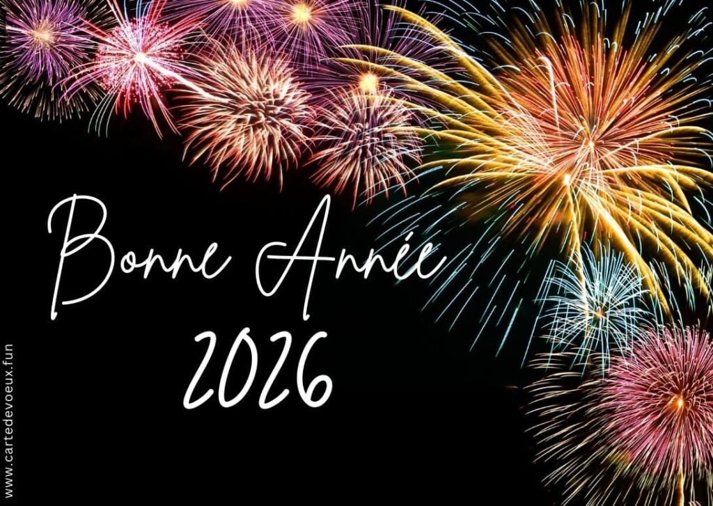 carte bonne année 2026 gratuite