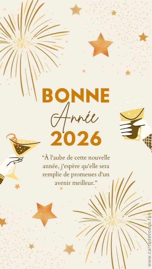 carte bonne année 2026