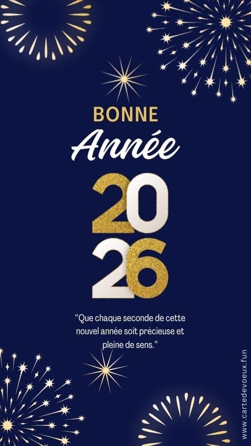 carte de bonne année 2026