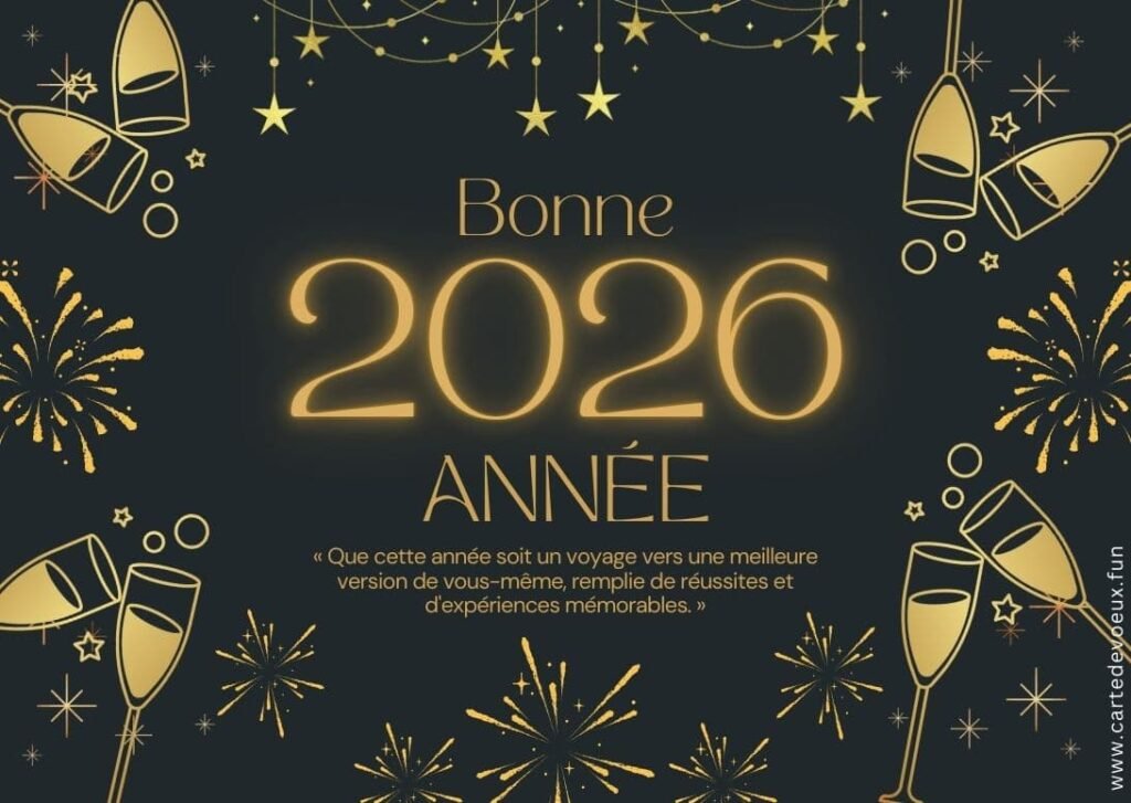 carte gratuite bonne année 2026