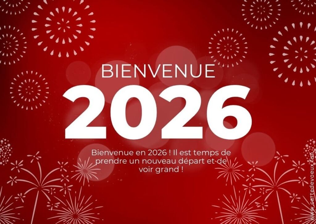 image bonne année 2026 gratuite