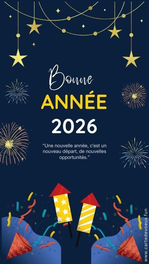 image nouvel an 2026 gratuit