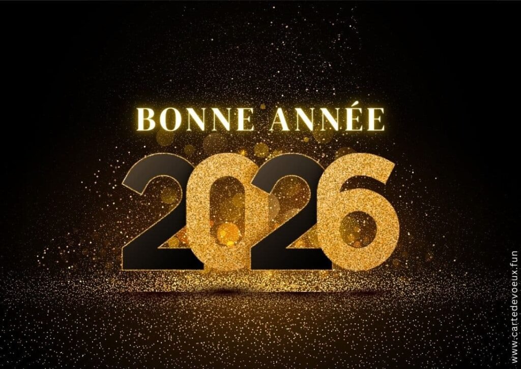meilleurs vœux bonne année 2026