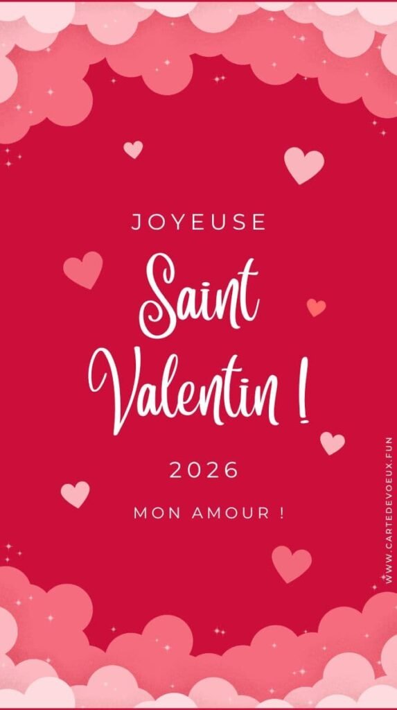 Carte St-Valentin personnalisée