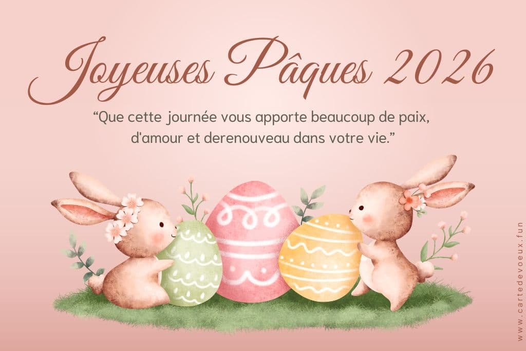 carte bonne fête de pâques