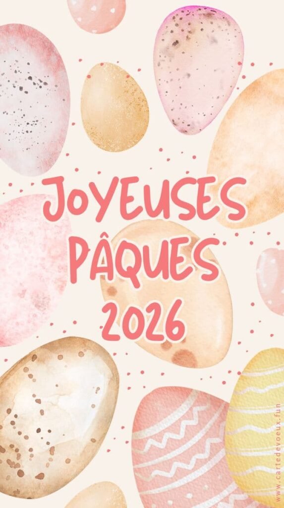 carte de pâques 2026