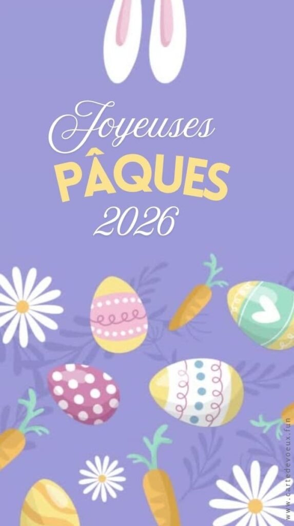 carte de pâques 2026 PDF