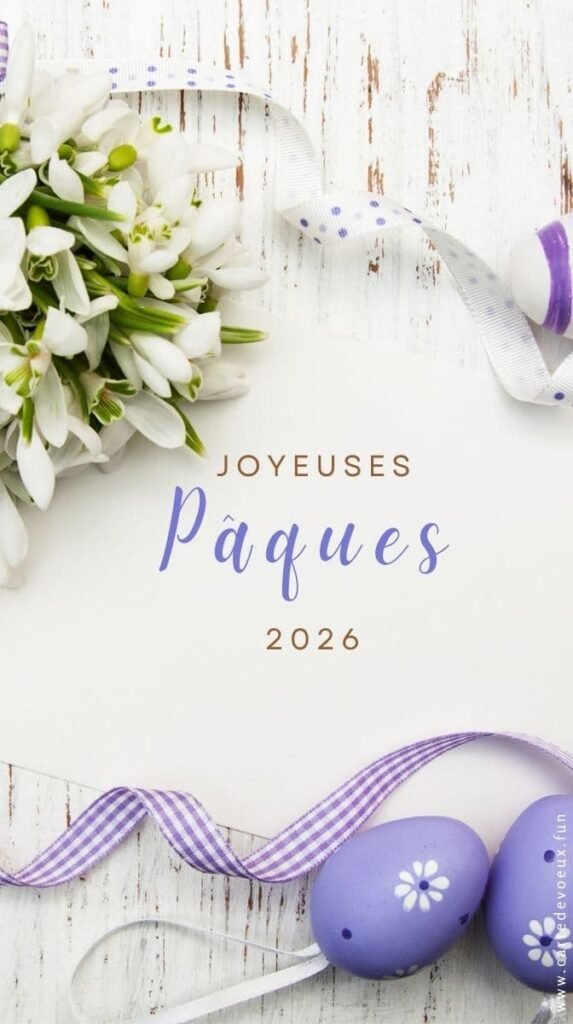 carte joyeuses pâques 2026
