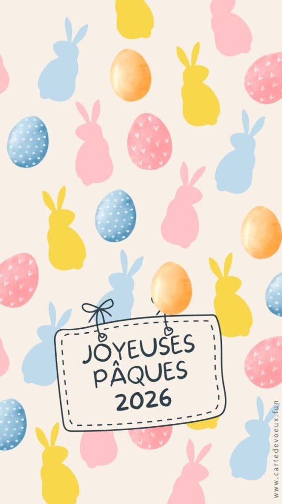 carte pâques 2026