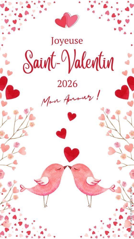 carte pour la saint valentin