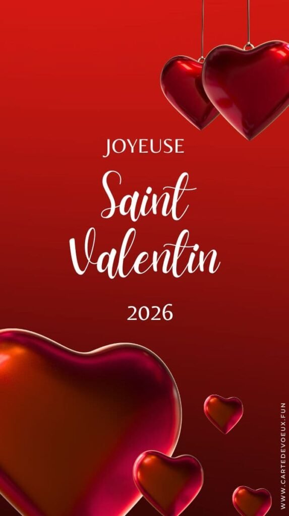 cartes gratuites st valentin 2026