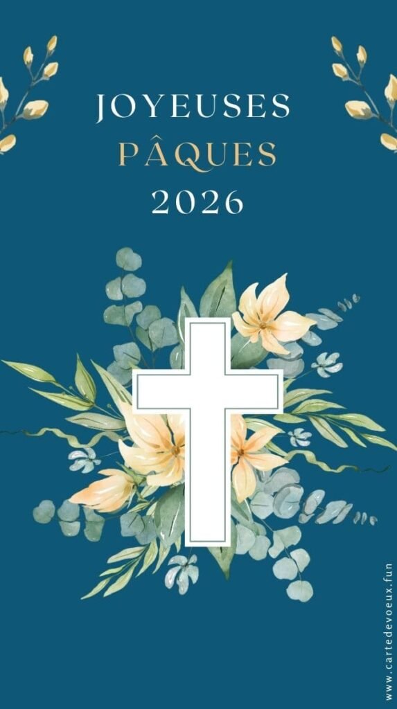 jolie carte paques religieuse