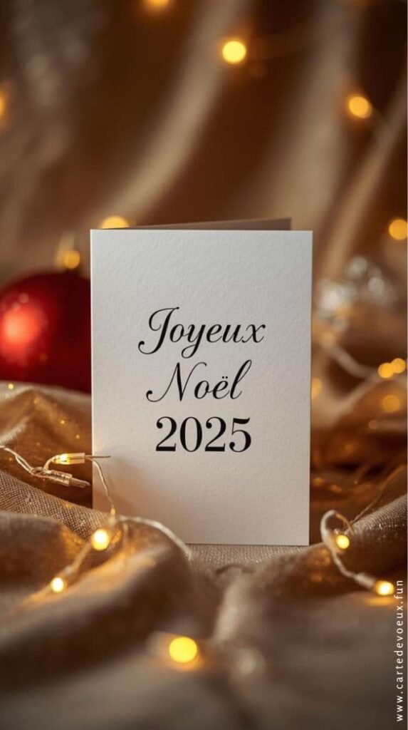 noël carte 2025