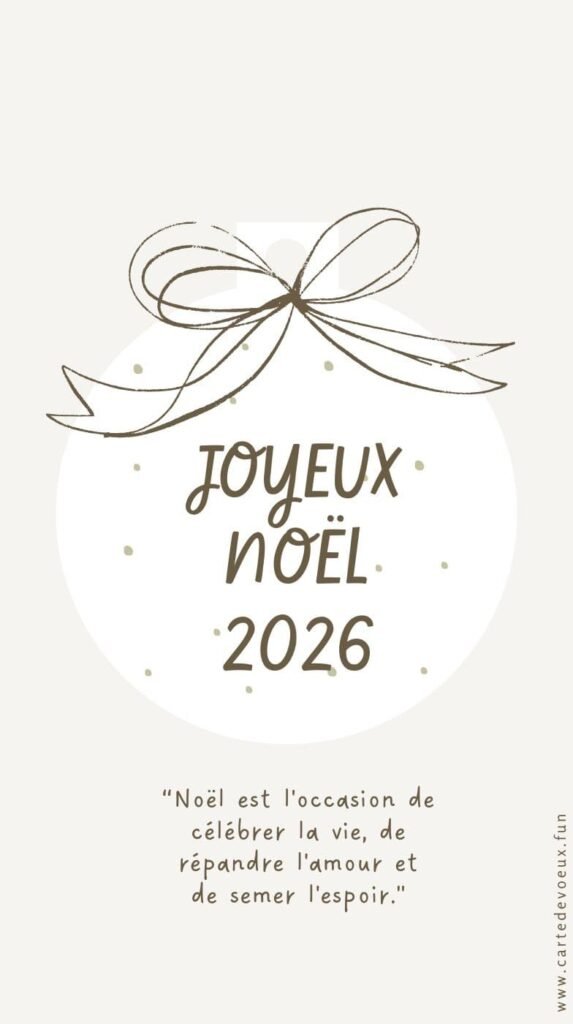 Carte de Noël original