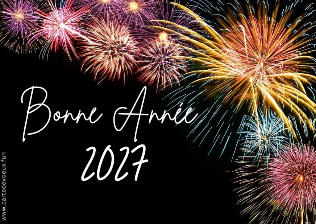 carte bonne année 2027 gratuite