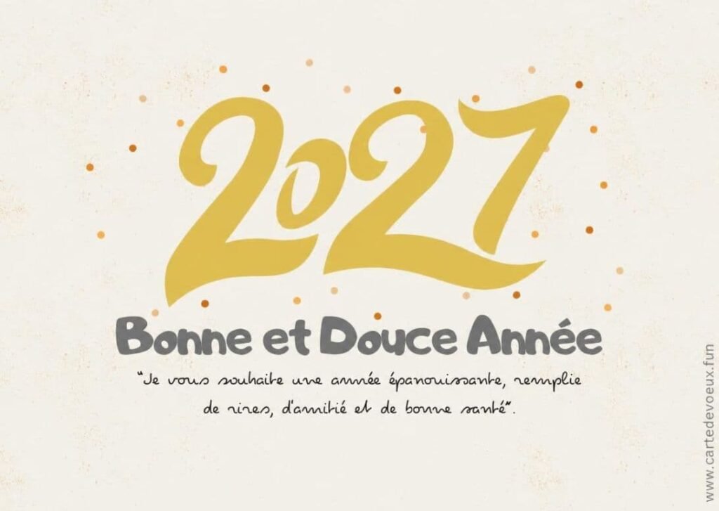carte nouvel an 2027 gratuit