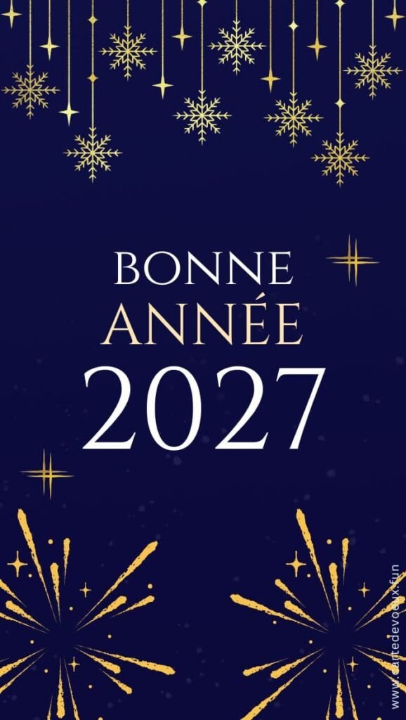 image bonne année 2027