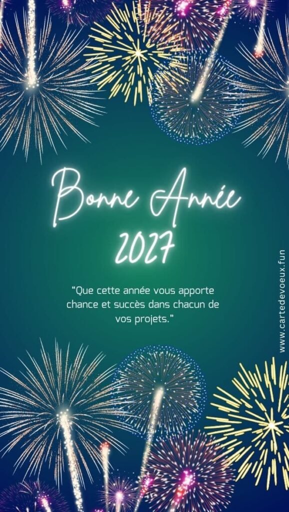 message bonne année 2027
