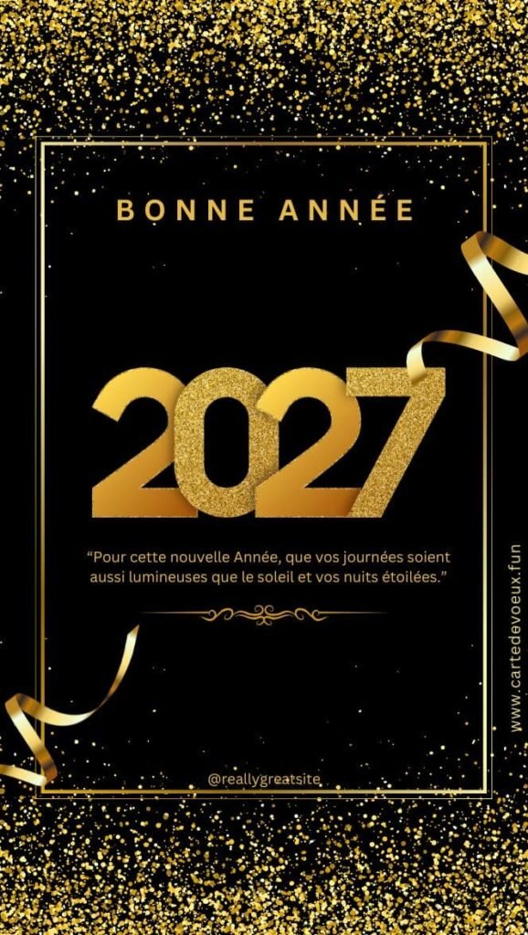 voeux de bonne année 2027